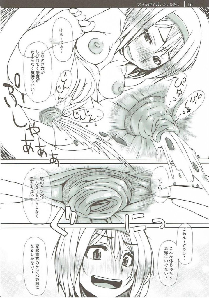 脱糞姫がチームリーダーってチームメイト全員変態じゃね？【エロ同人誌・グラブル/COMIC1☆10】